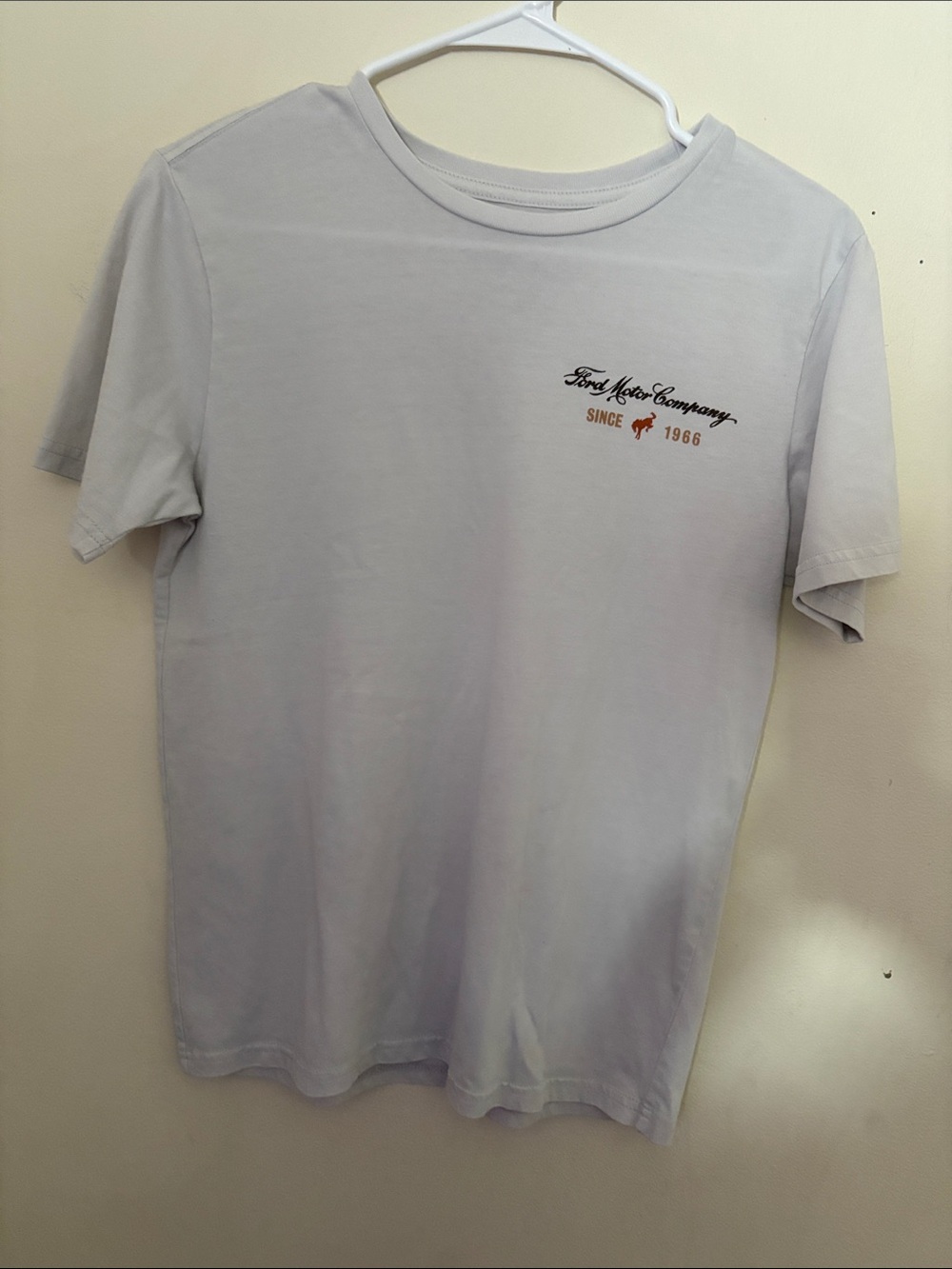 Ford Light Gray Crew Neck Logo Tee